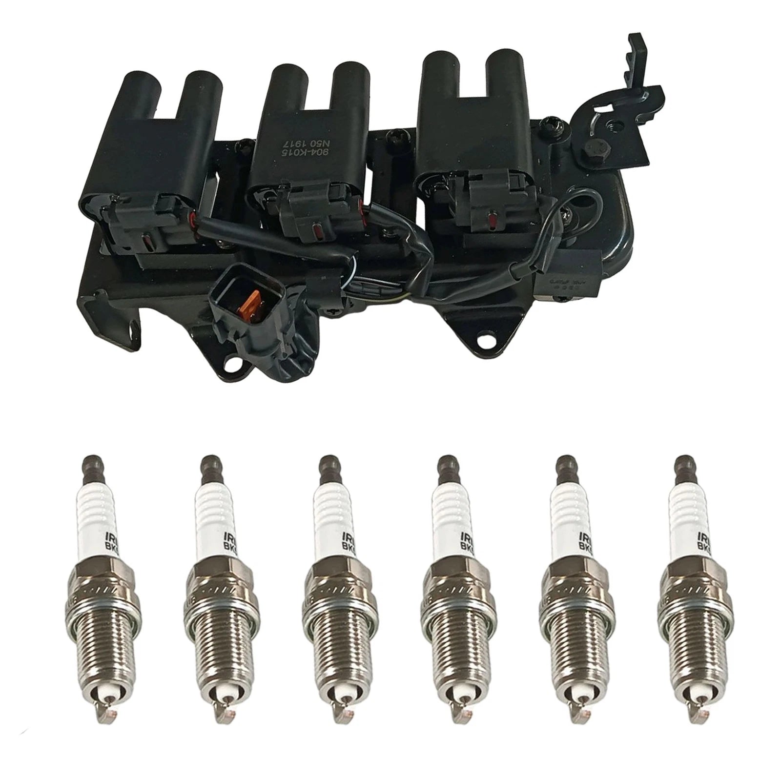 Set of 6 Ignition Coils & Spark Plugs for Hyundai Tucson Kia Sportage (2005–2010)