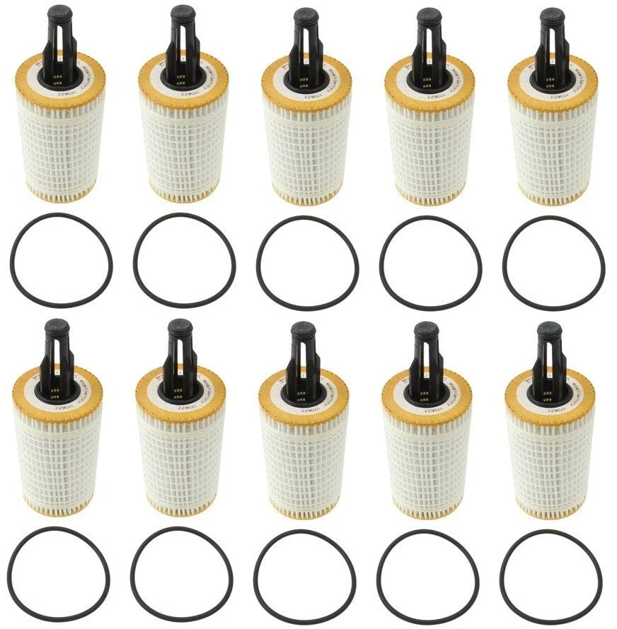 Set of 10 Engine Oil Filters Mann for Mercedes C204 W218 A207 V212 W166 R231