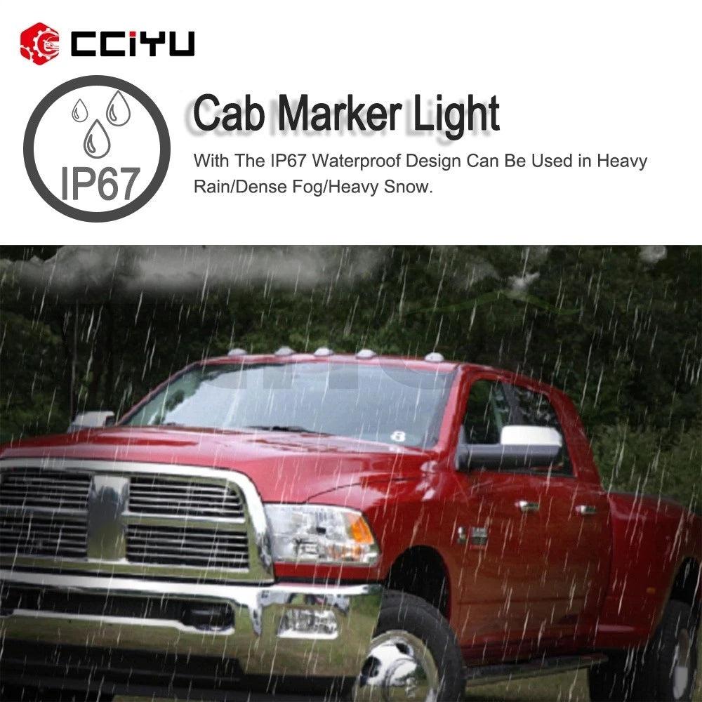 5PCS Smoke Lens Cab Marker Lights for Dodge (T10-6-5730-SMD)