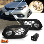 Clear Lens Front Bumper Fog Lights Set for Scion Toyota Corolla iM (2016–2018)