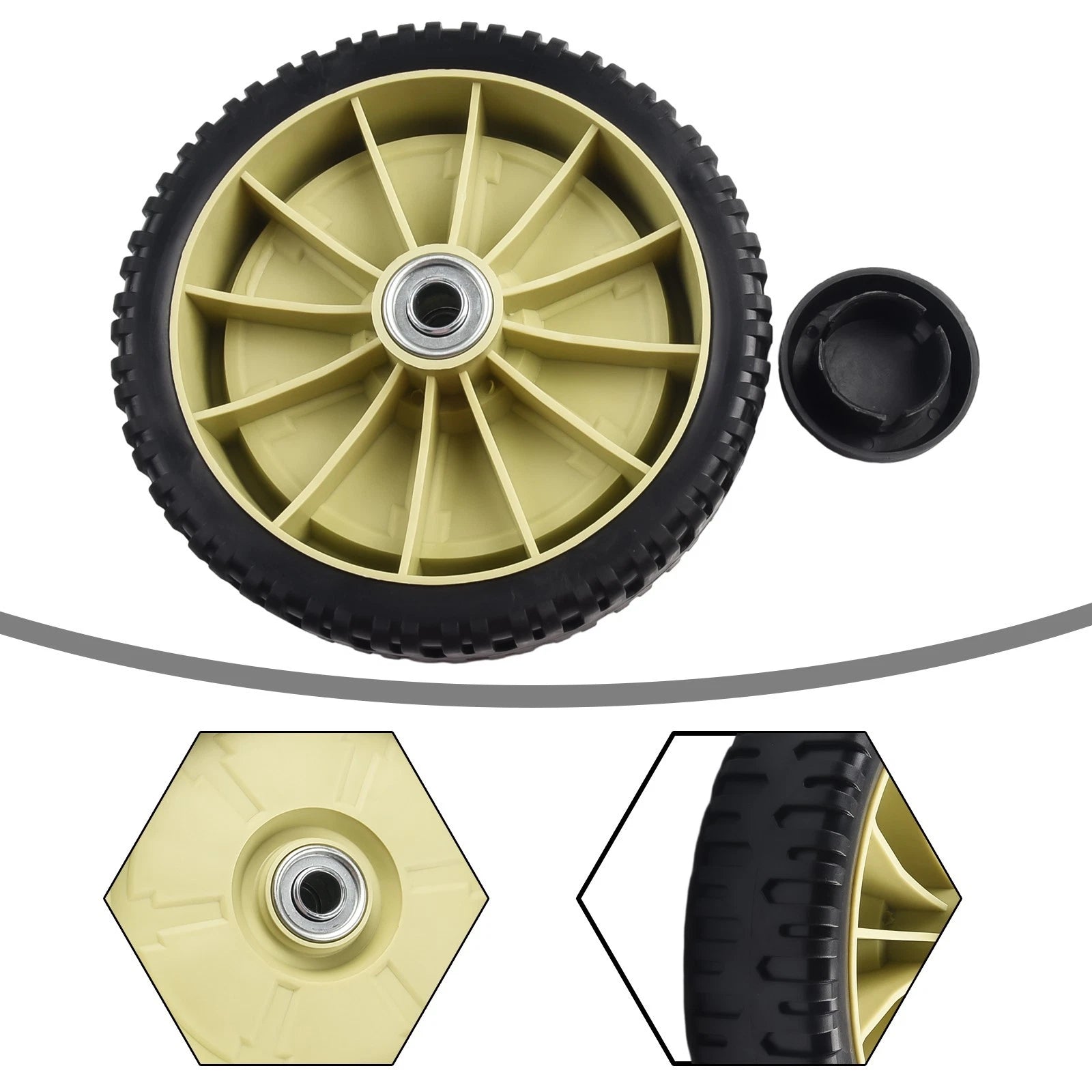 Set of 2 Drive Wheels for Lawn Mowers (HRJ216 HRJ215 HRJ196)