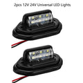 2Pcs LED License Plate Lights for Car Truck (12-24V)