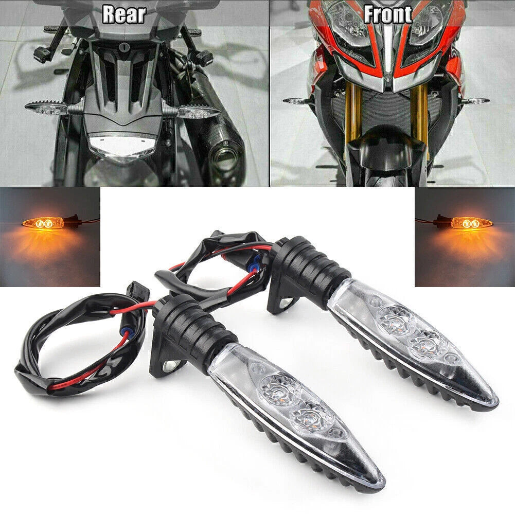 2X Front LED Turn Signal Indicator Light for BMW HP4 S1000R S1000RR S1000XR