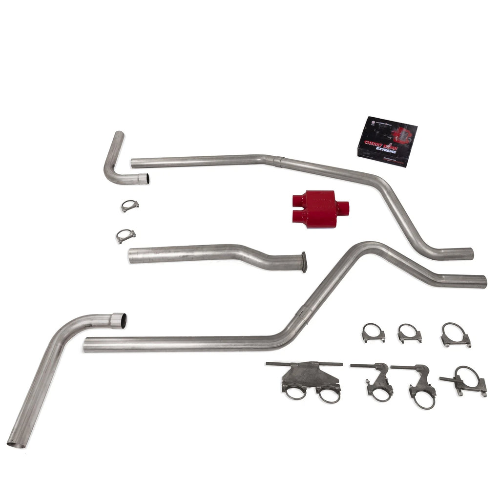 2.5" Dual Exhaust for Dodge Ram 1500 (2019–2025) Cherry Bomb Extreme Side E