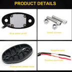 9-LED Underbody Underglow Rock Lights for Jeep (Off-road, Truck, UTV, ATV)