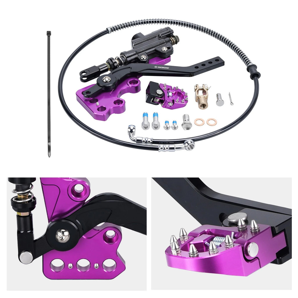 Hydraulic Rear Foot Brake Pedal Mount Bracket for Surron Light Bee X S (2019–2023)