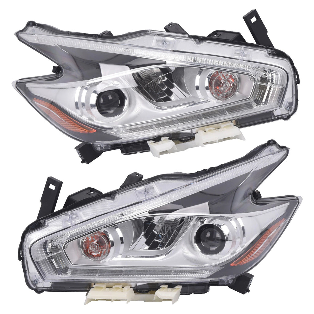 Pair LED Headlight Assemblies for Nissan Murano (2015-2018)