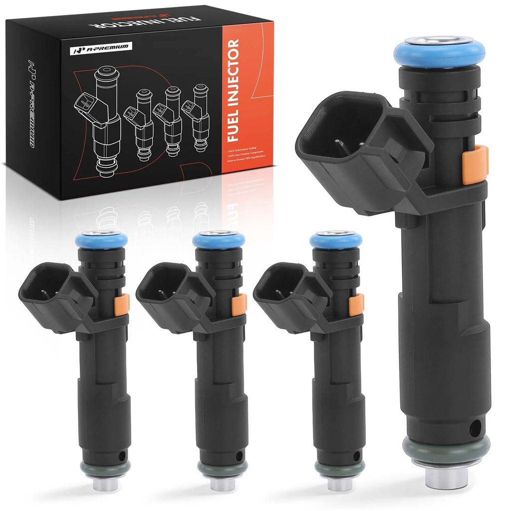 Set of 4 Fuel Injectors for Jeep Cherokee (2014–2016) and Renegade (2015–2017)