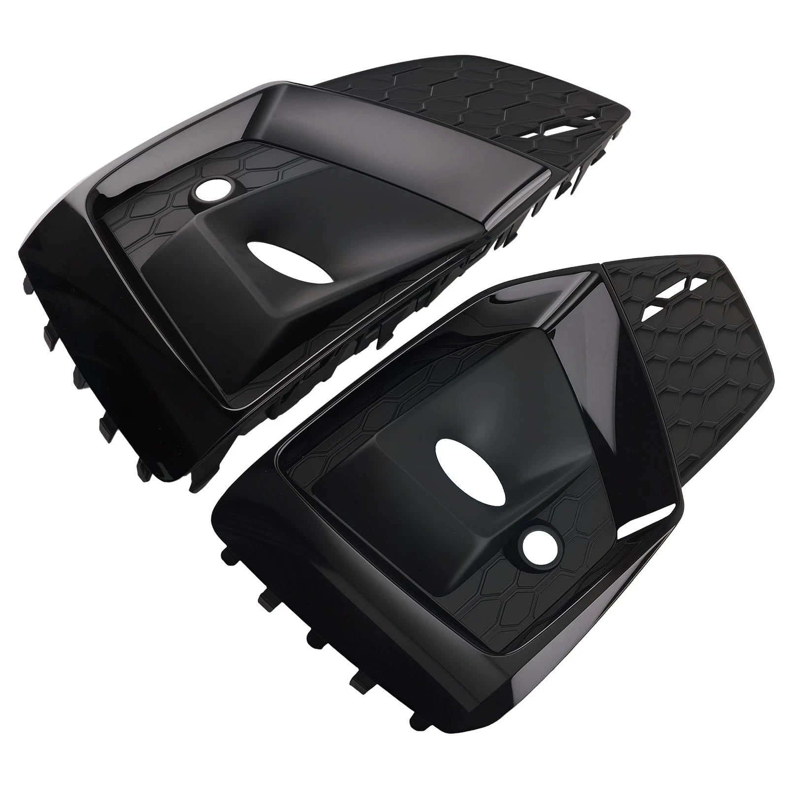 Pair Front Bumper Fog Light Grille for Audi S5 Sportback (2020-2022)