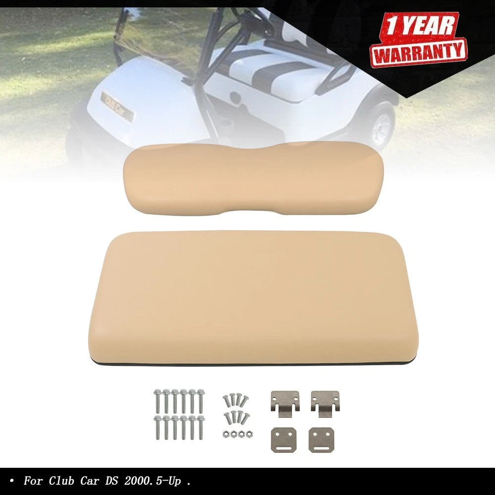 Front Seat Bottom & Back Cushion for Club Car DS (2000.5–Present) Beige