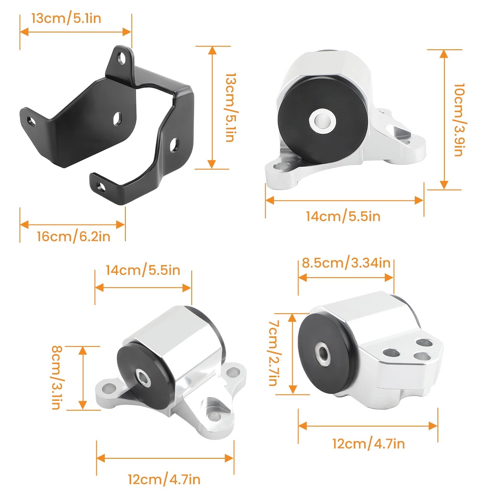 3 Bolt Engine Motor Mount & Bracket for Honda Civic (1996-2000)