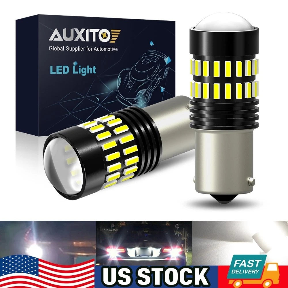 1156 P21w Waterproof BA15 LED Backup Reverse Light Bulb 6000K