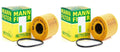 Set of 2 Oil Filters Mann HU71151X for Mini Cooper R55 R56 R57 R58 (2007–2015)