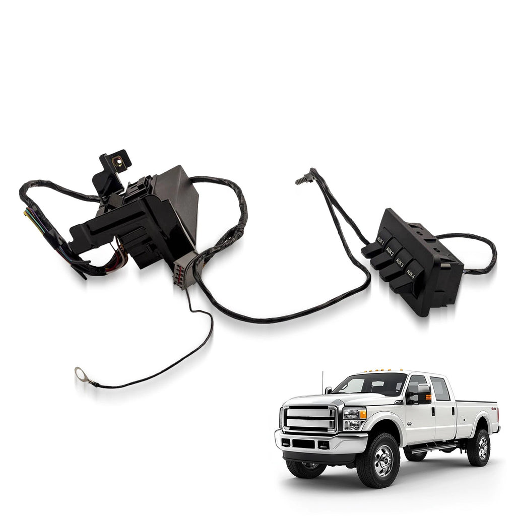 Set of 4 Auxiliary Dash Upfitter Switches for Ford F450 F550 (2011–2016) BC3Z14A303B