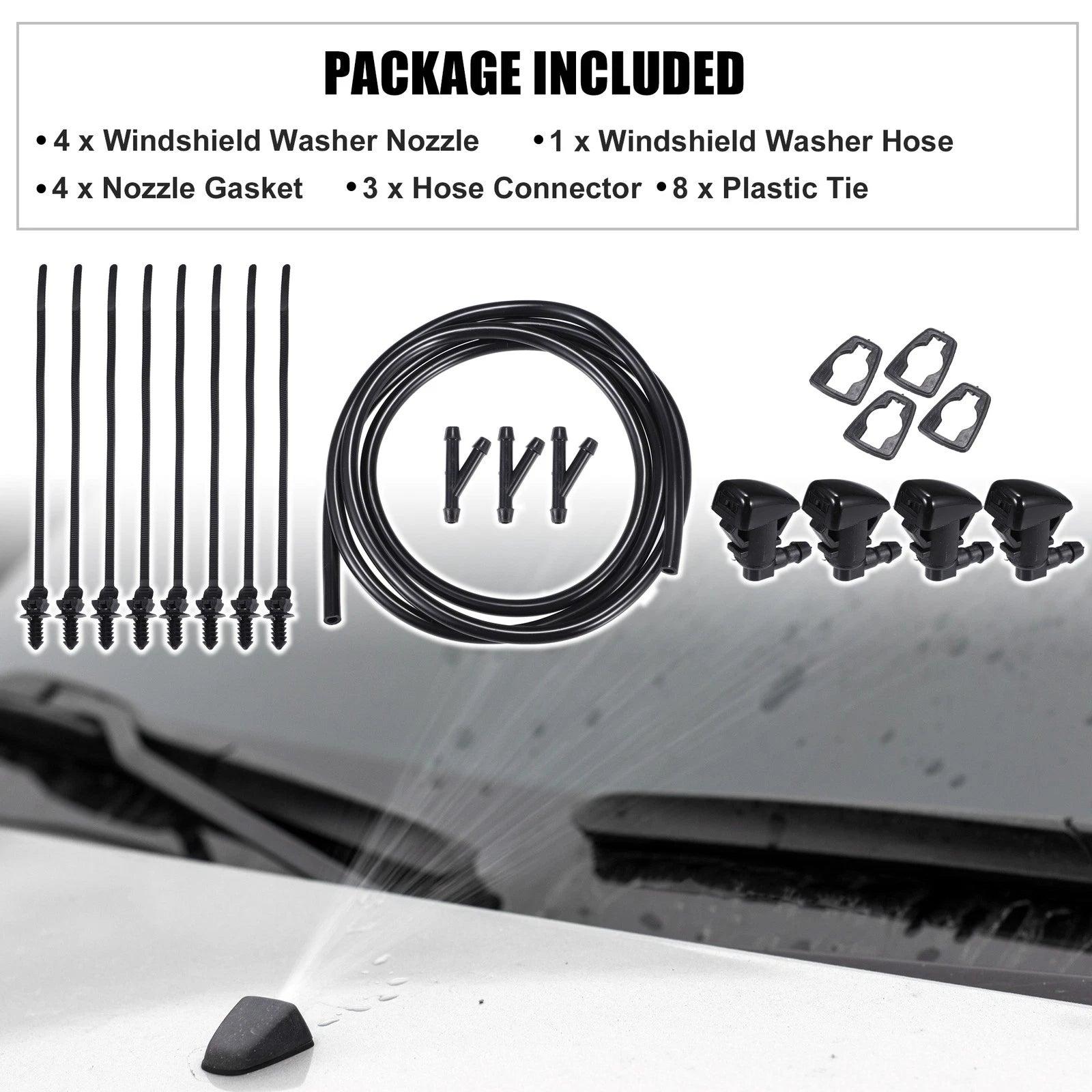 Windshield Washer Nozzle Spray Kit No. 25823360 for GMC Acadia (2014–2015)