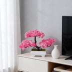 Faux Pine Tabletop Plant for Office Corner (25x18 cm)