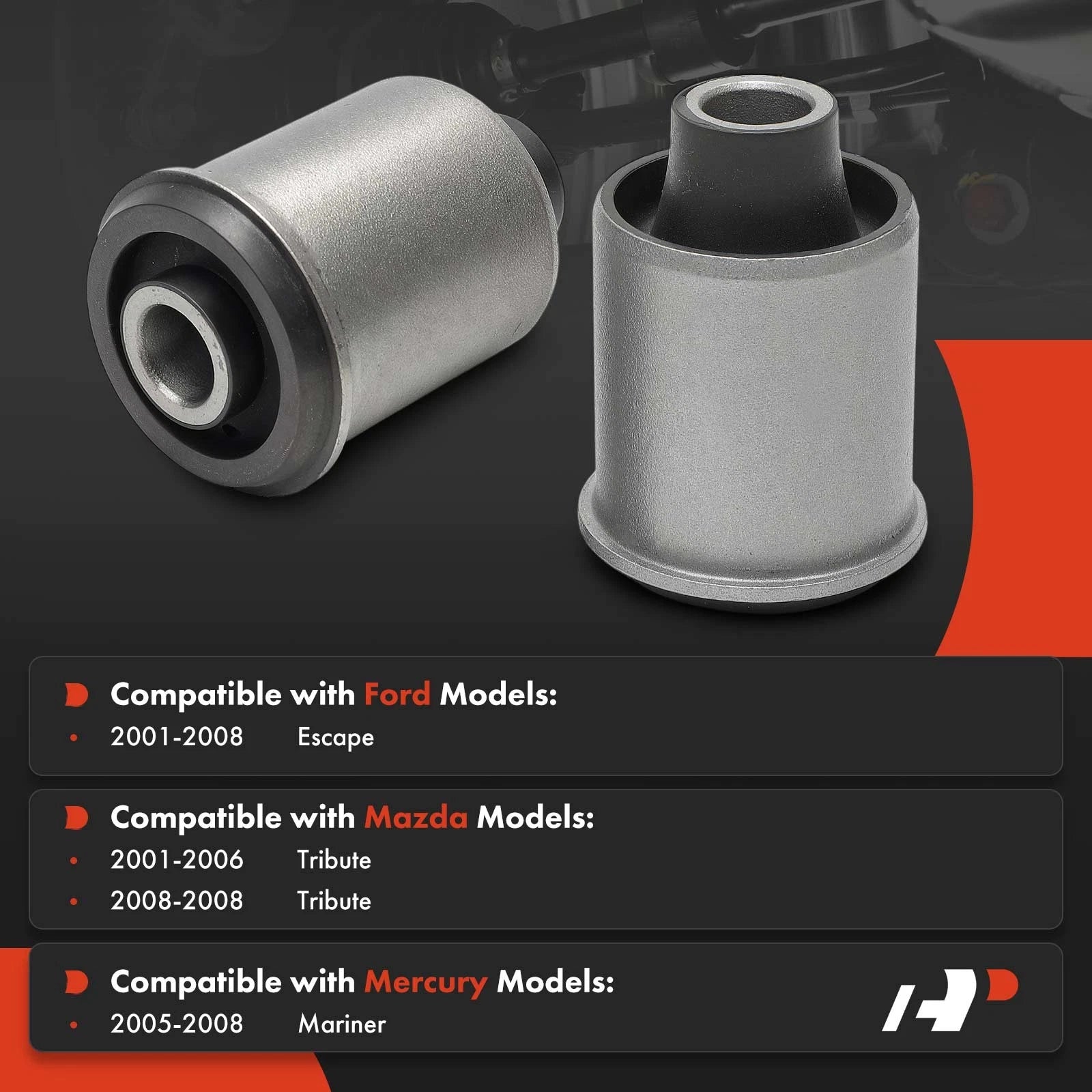 2X Rear Upper Control Arm Bushing for Ford Escape (2001-2008)