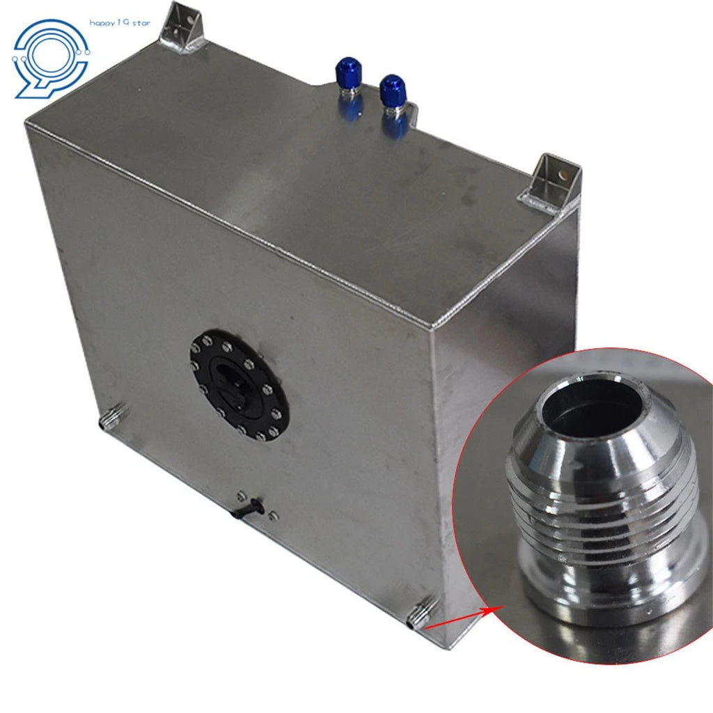 20 Gallon Polished Aluminum Fuel Cell Tank with Level Sender Universal