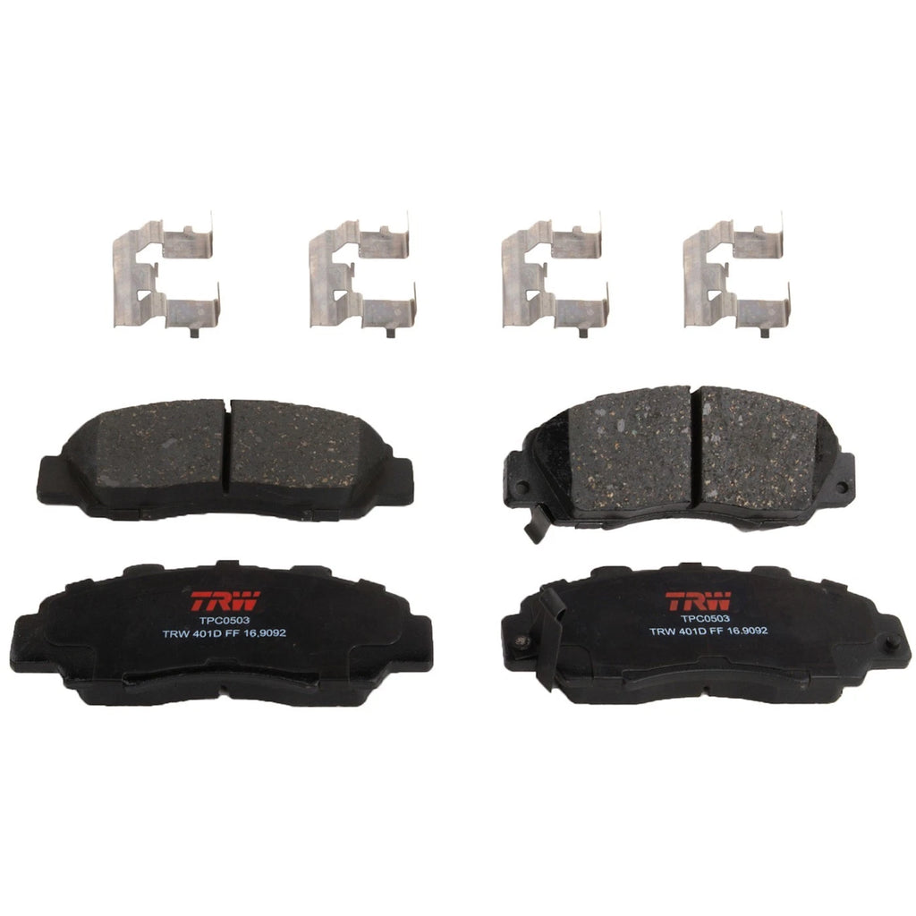 2X Brake Disc and Pad Kit for Acura CL (1998–1999)