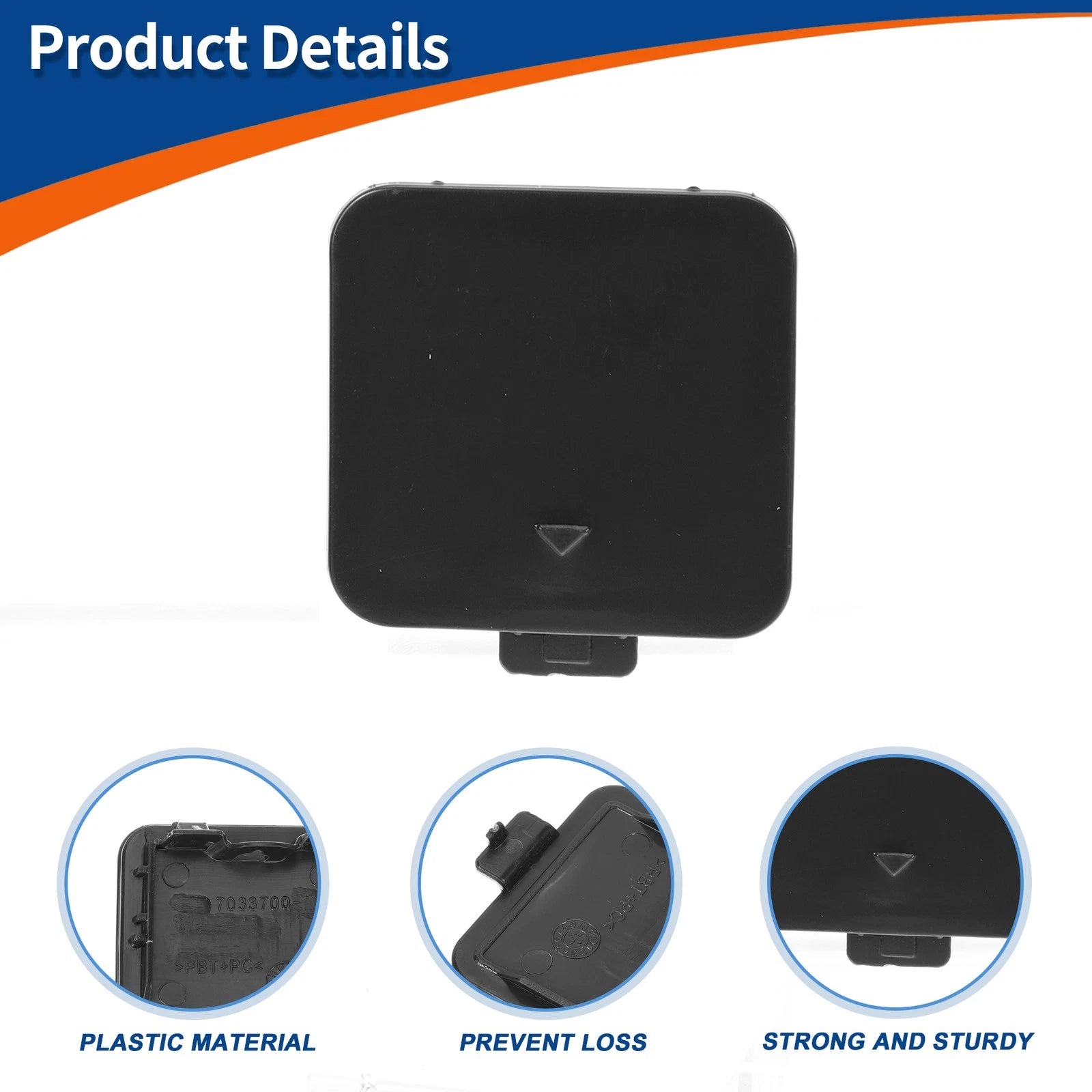 Tow Hook Cover for BMW 525i 530i 550i (No. 51117111787, Unpainted)