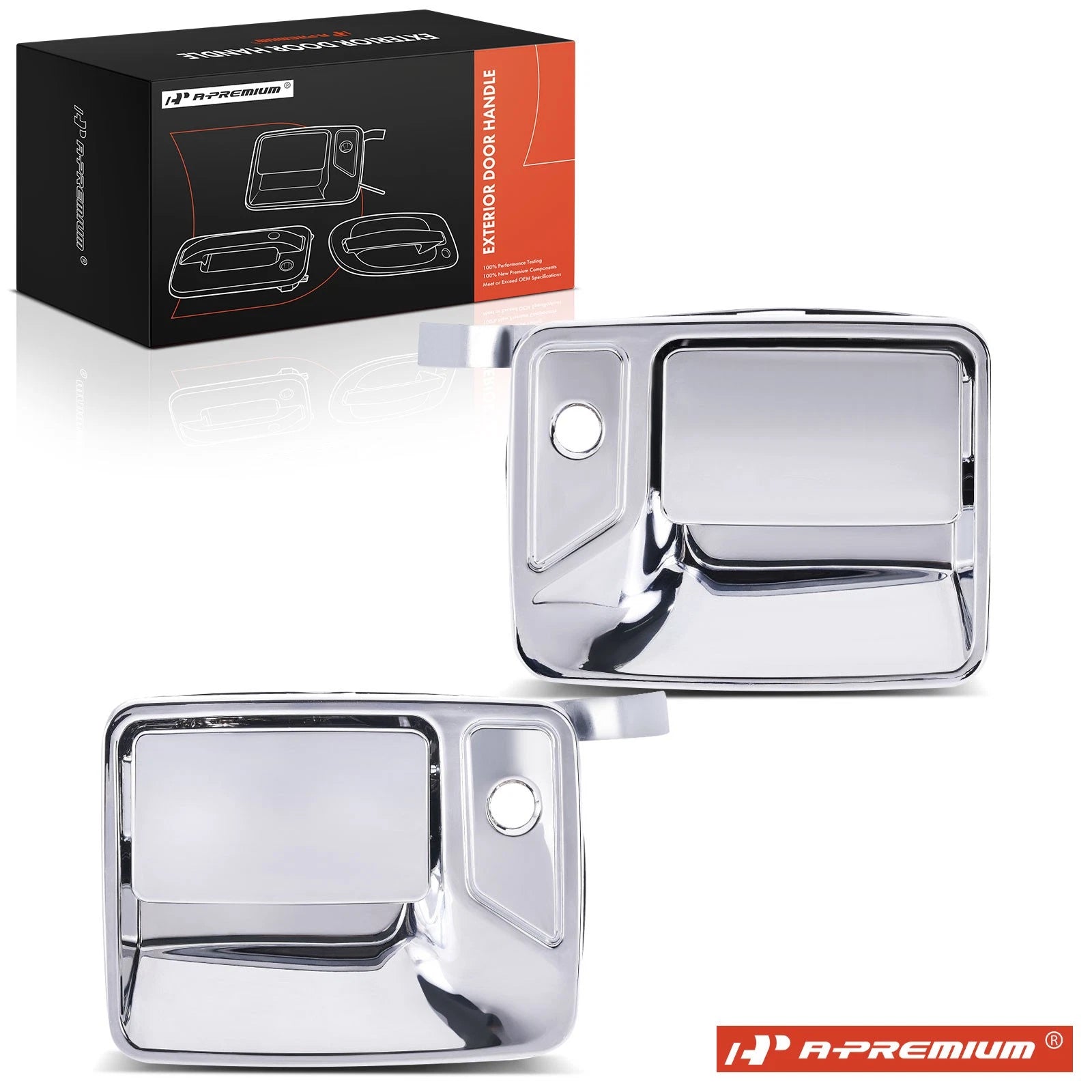 2X Front Exterior Door Handle for Ford F-250 F-350 Super Duty (1999–2016)