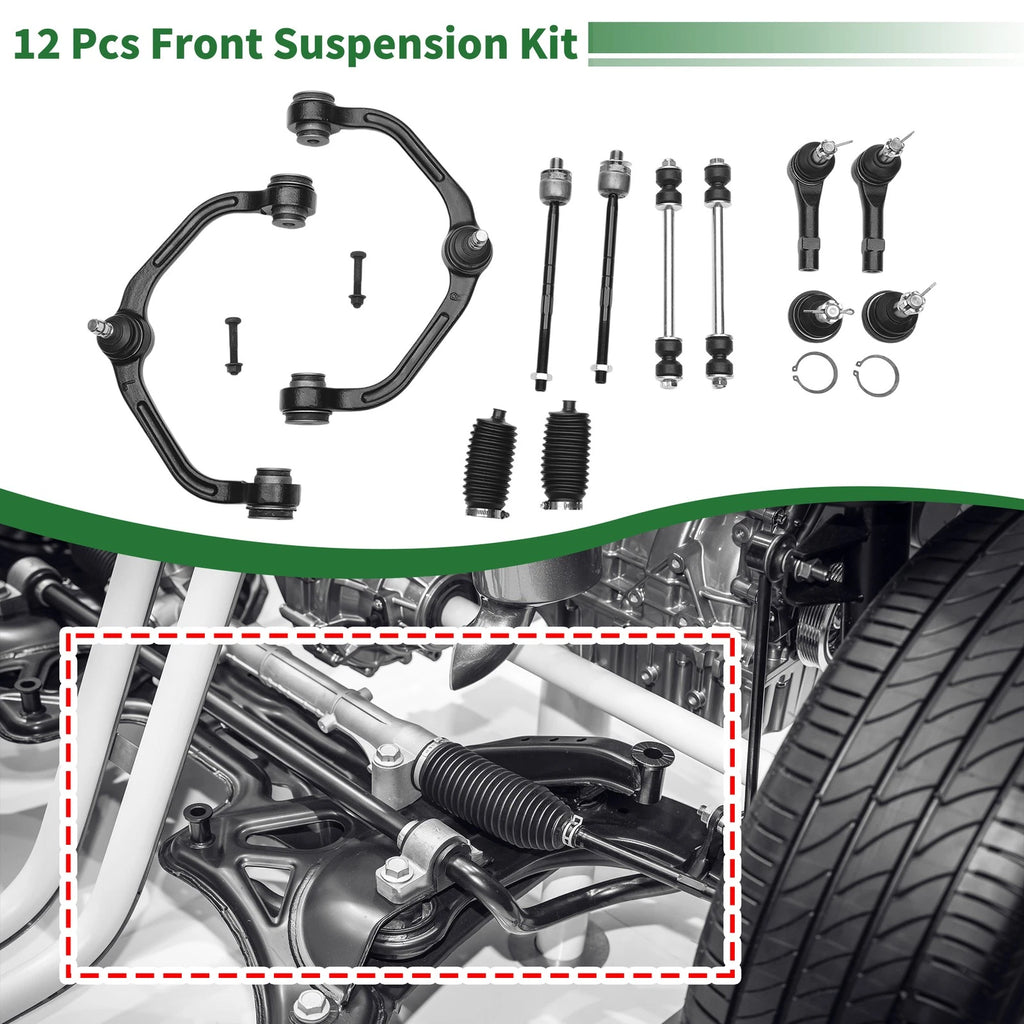 12 Pcs Front Upper Control Arms for Ford Ranger (1998–2011) No.K80052/K80054