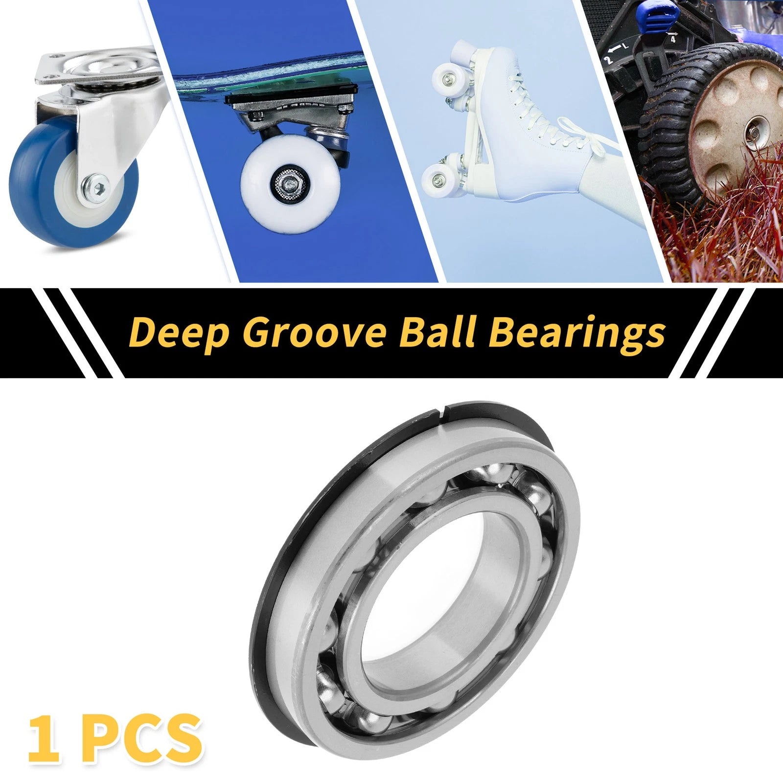Deep Groove Ball Bearing 6214NR for Scooter Skateboard Wheel (70x125x24mm)