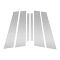 6 Pcs Door Pillar Window Trim for BMW 3-Series (2013–2018) Silver Tone