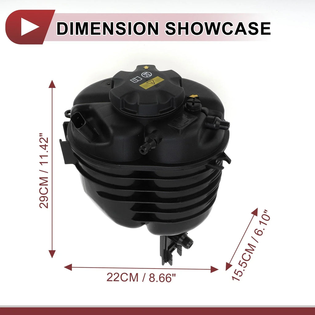 Coolant Expansion Overflow Tank with Cap for BMW 330i (2017-2019)