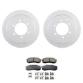 Set of 4 Bosch QuietCast Rear Rotors & Akebono ProACT Pads for Land Cruiser