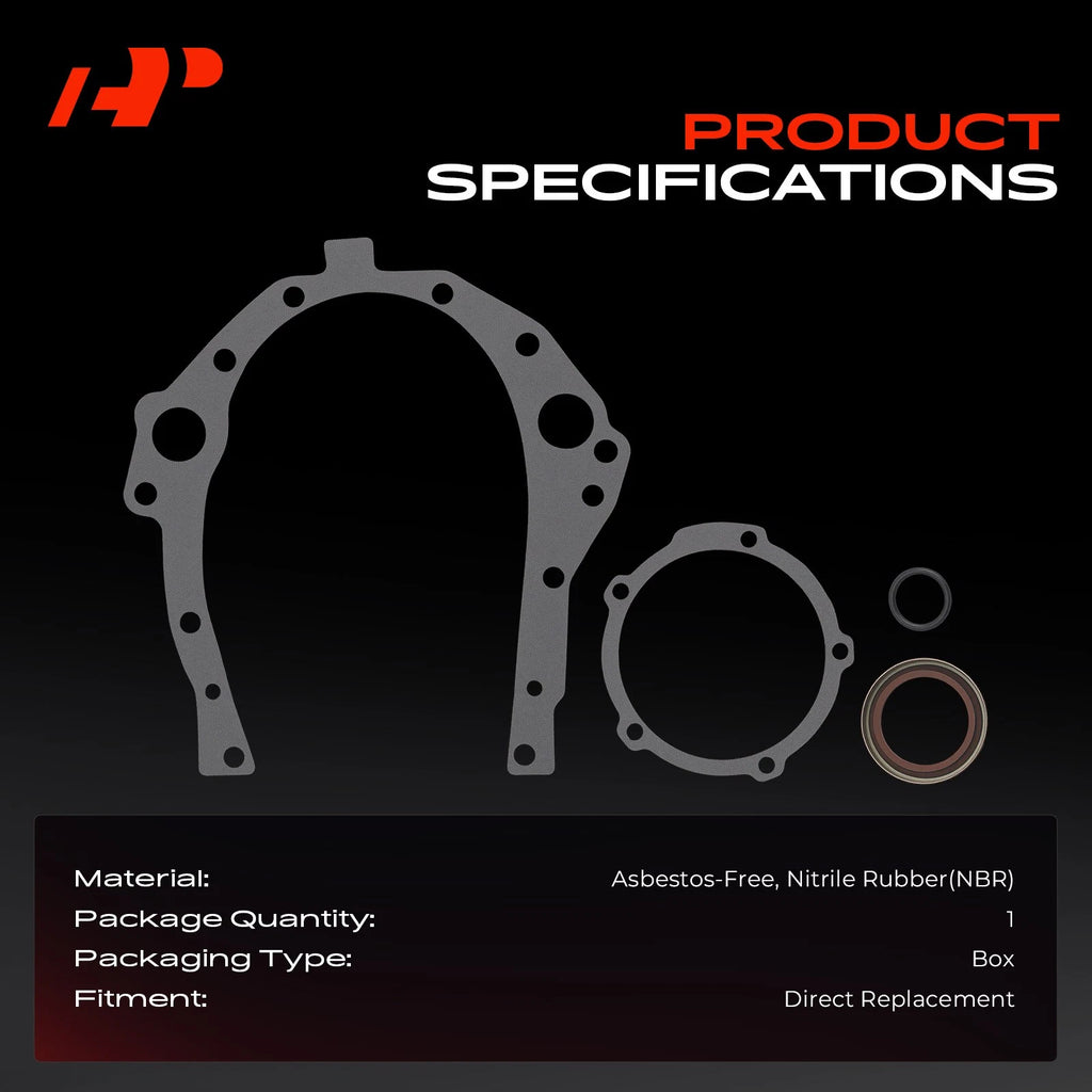 Engine Timing Cover Gasket Set for Chevrolet Malibu Pontiac Buick (2004–2008)