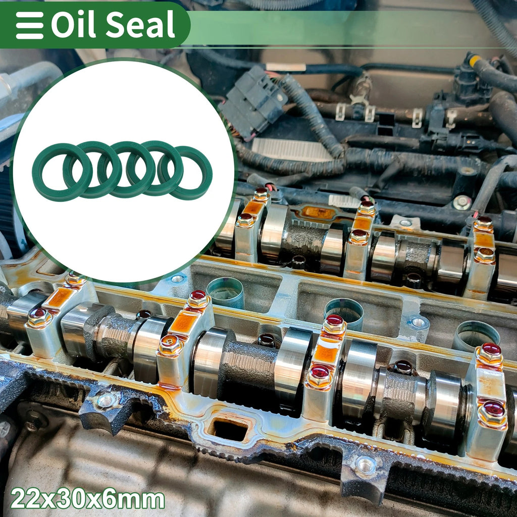 Set of 5 Oil Seal Rotary Shaft Seal 22x30x6mm for Various Models 