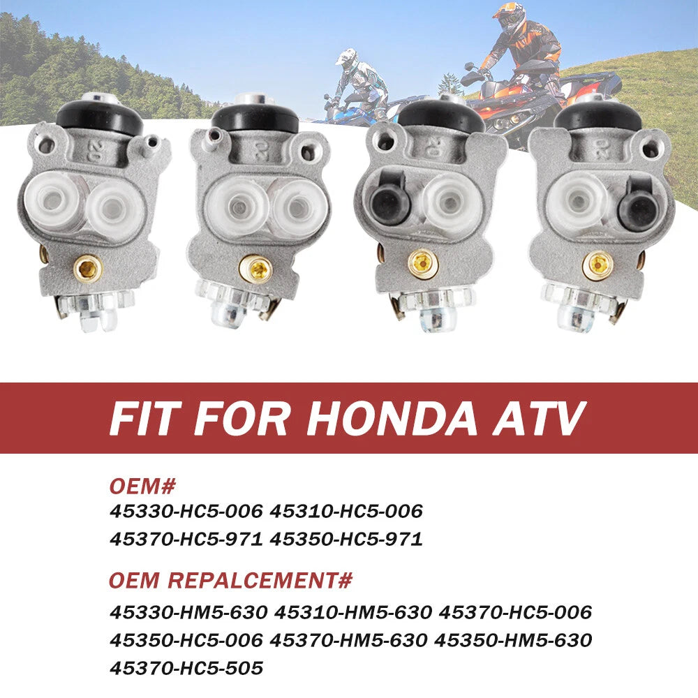 Front Brake Wheel Cylinders for Honda Rancher 350 TRX350 / Fourtrax 300 TRX300FW (2000–2006)