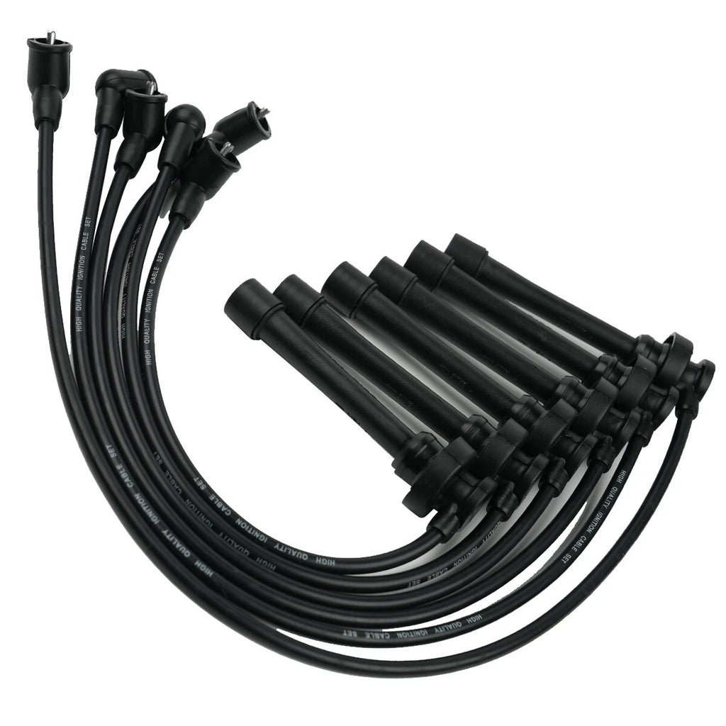 6X Spark Plug + 6X Wire for Mitsubishi Montero Sport (1997–2004) 671-6228