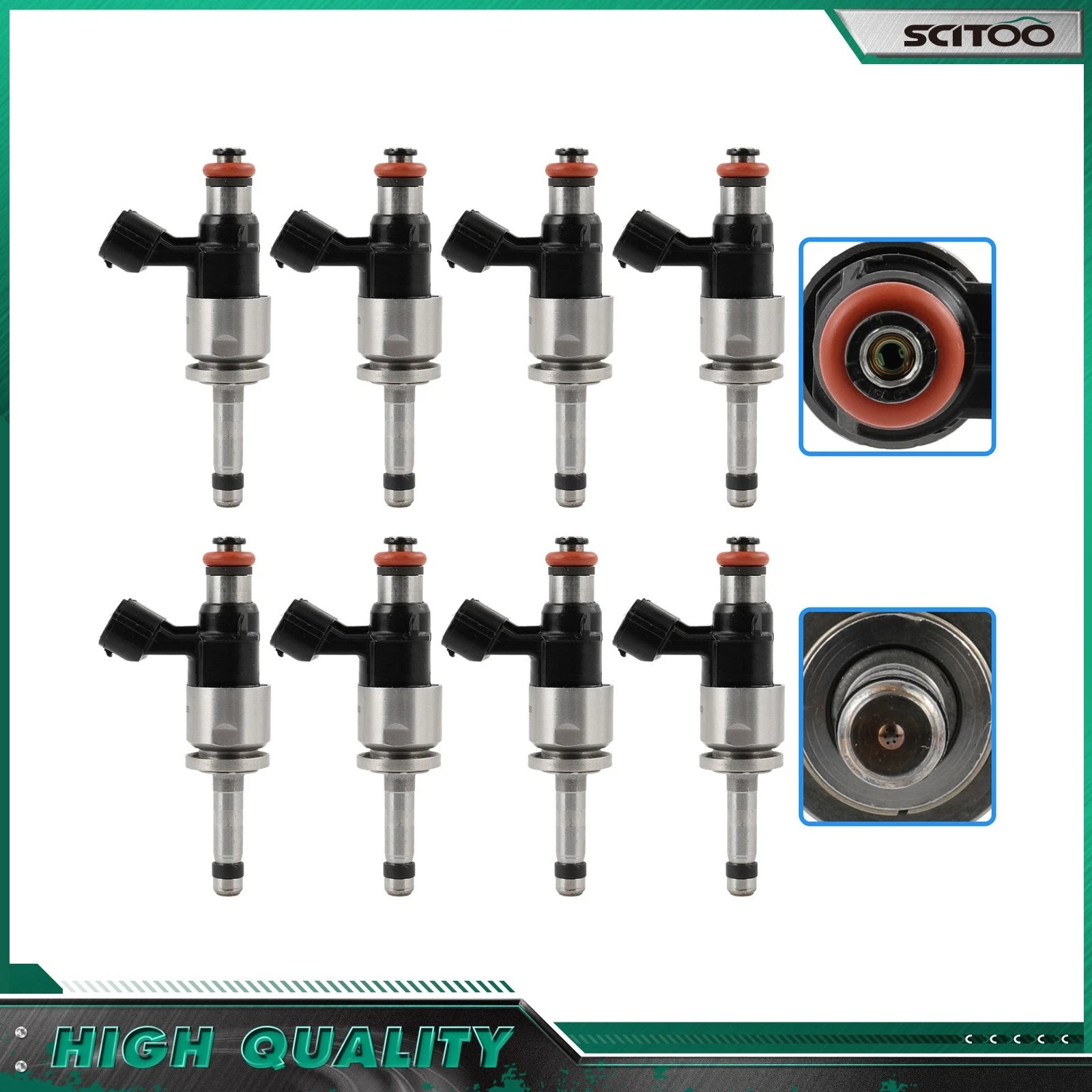 8X Fuel Injectors for Ford F-150, Mustang 5.0L (2021–2025) ML3Z9F593D