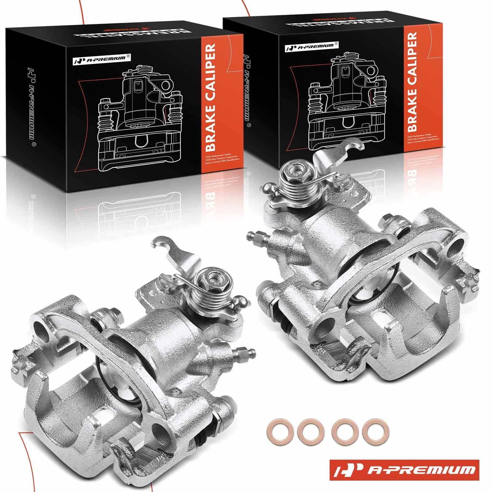 Pair Rear Disc Brake Calipers for Nissan 240SX (1995–1998)
