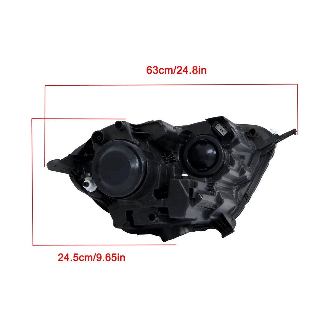 Headlight Set for Ford EcoSport (2018–2023) Chrome Halogen with LED DRL