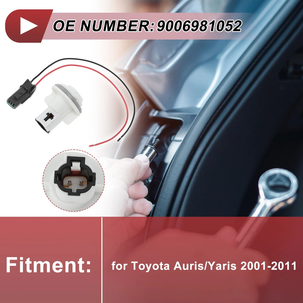 Set of 1 Front Turn Signal Light Socket Wiring for Toyota Auris (2001–2011) No. 9006981052