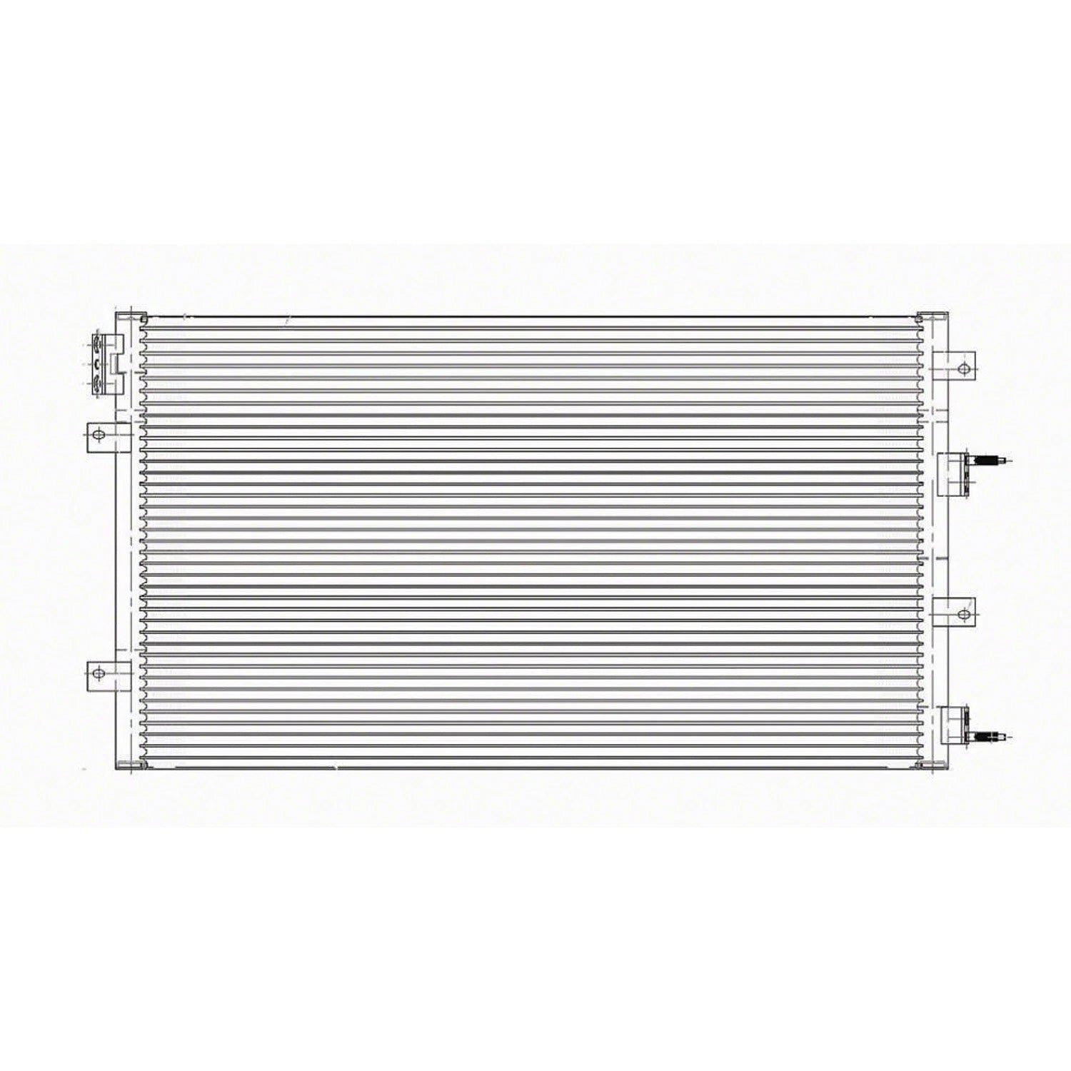 Replacement A/C Condenser New Hoses Required (See compatibility Chart)