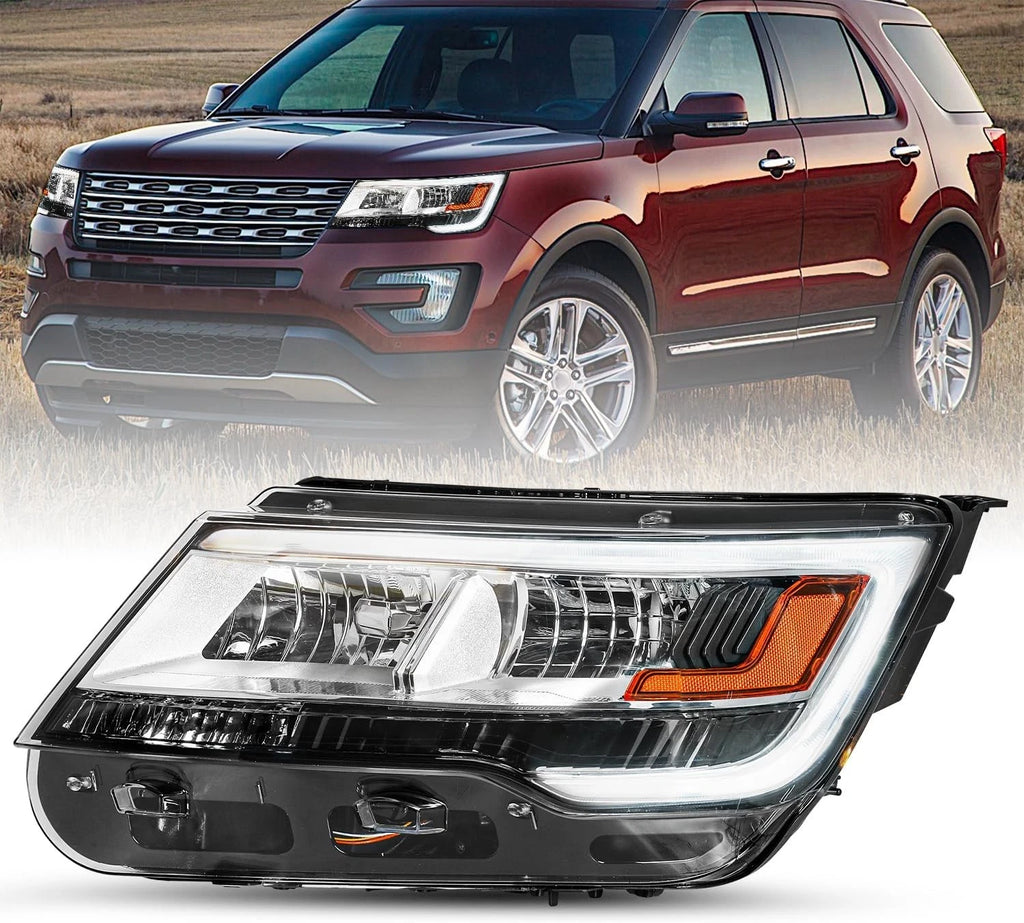 LED DRL Headlight for Ford Explorer Limited/XLT/Platinum (2016–2019) Left