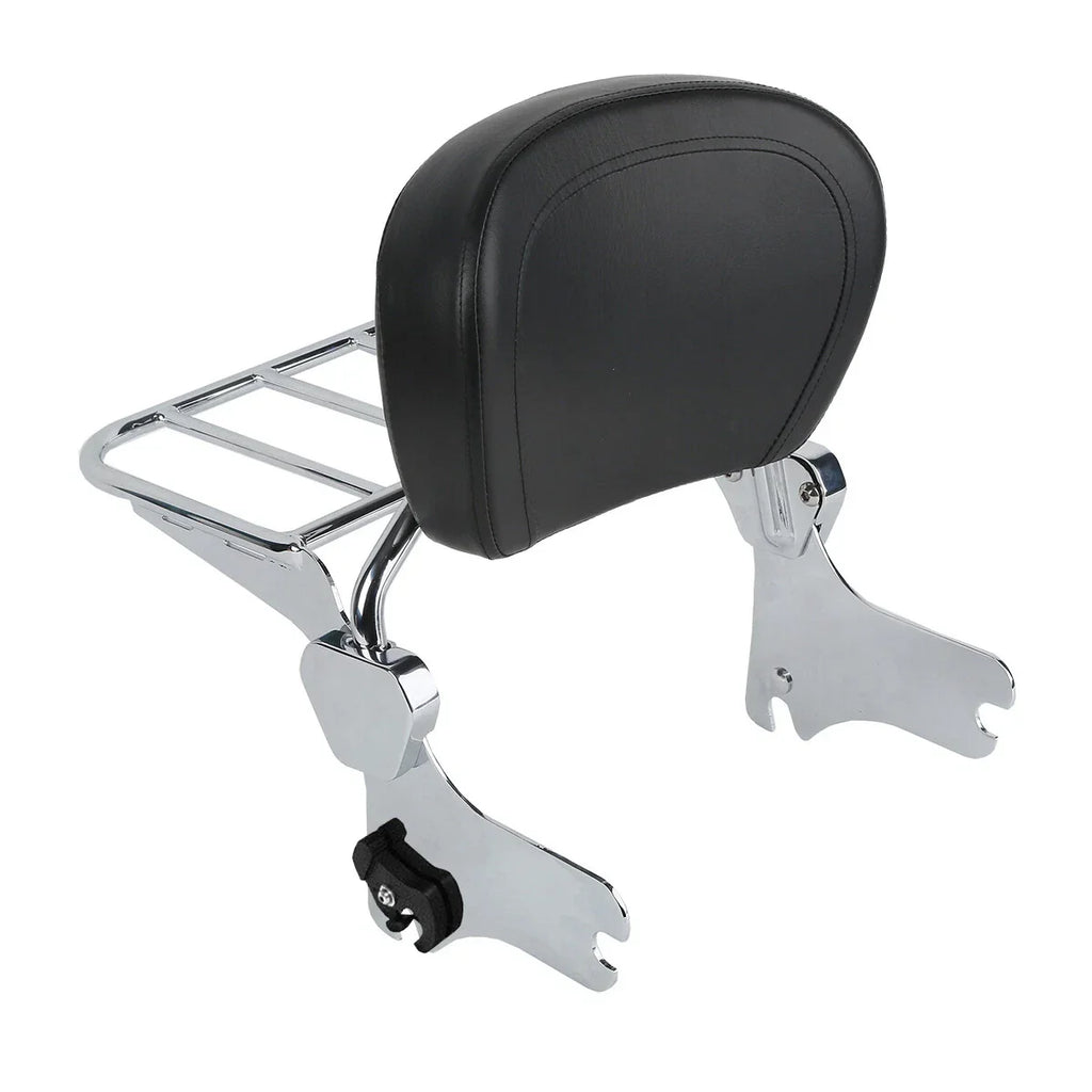 Chrome Sissy Bar Luggage Rack Docking Kit for Harley Touring (1997-2008)