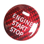 Carbon Fiber Start Stop Button Sticker for Mazda CX-3, CX-4, CX-5, CX-8, MX-5