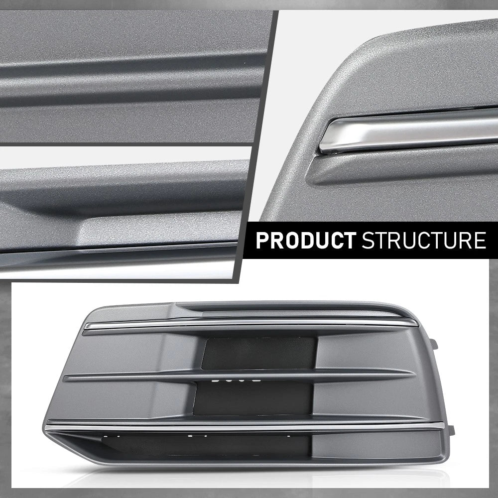 Set of 2 Front Bumper Fog Light Covers for Audi Q5 (2018–2020)