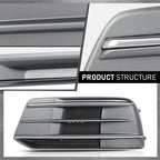 Set of 2 Front Bumper Fog Light Covers for Audi Q5 (2018–2020)
