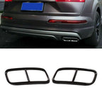 Dual Exhaust Tip Cover Trim for Audi Q7 (2016–2019) - Black