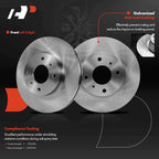 Front Disc Brake Rotors & Ceramic Pads for Nissan Altima/Sentra (1993–2001)