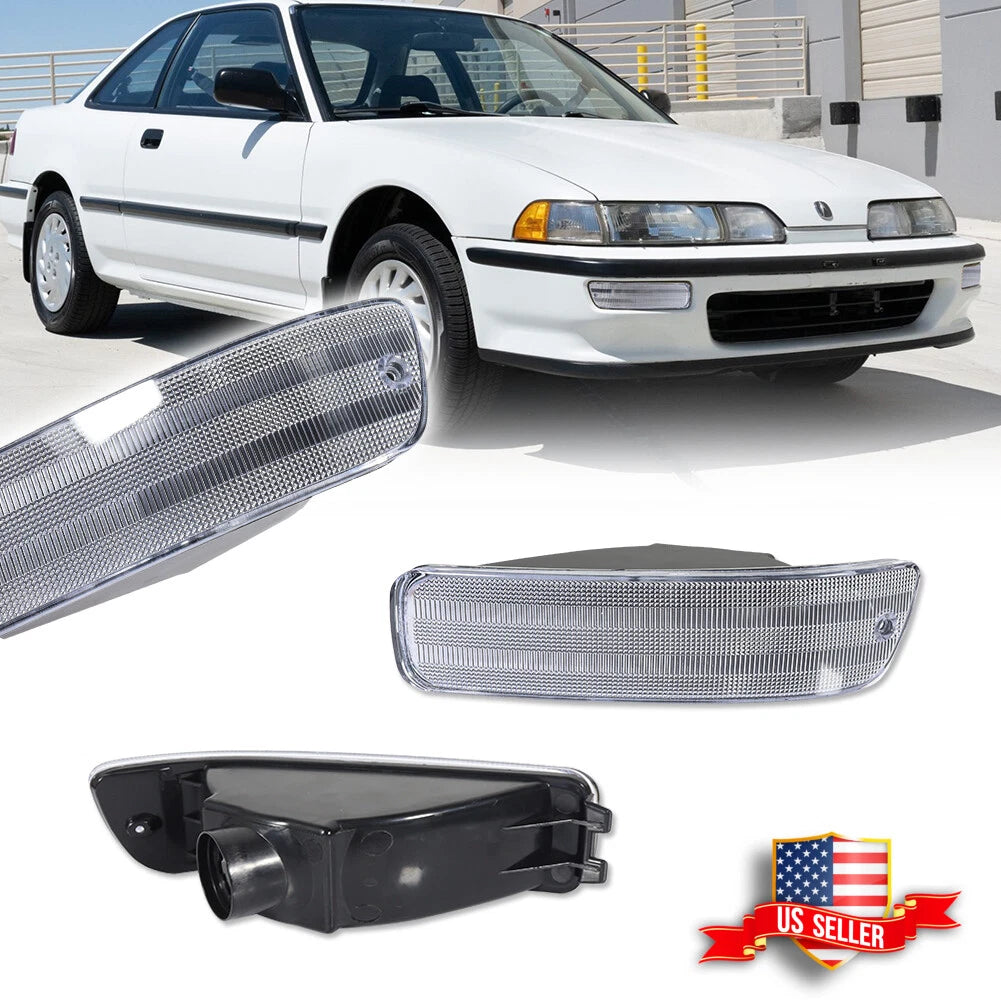 Clear Front Bumper Turn Signal Lights for Acura Integra (1992–1993)