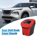 Automatic Gear Shift Knob Cover for Nissan Rogue (2021–2023) Black Red 767153232251