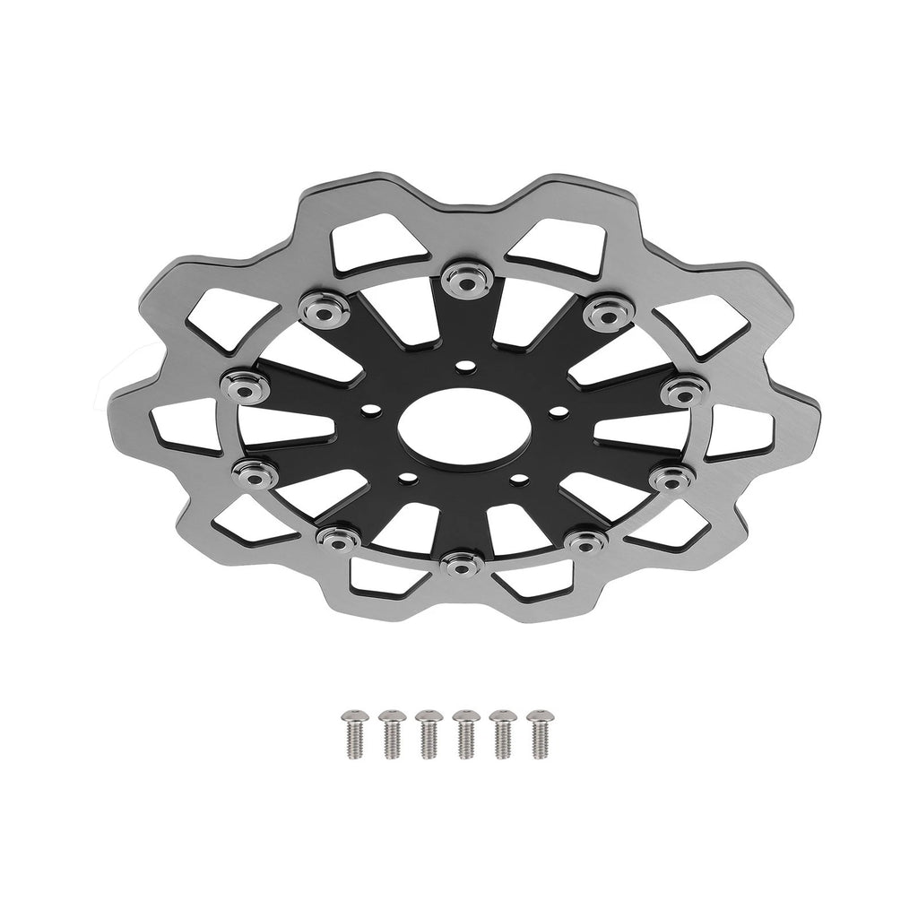 1PC Front Brake Rotor Disc for Harley-Davidson Touring (2008–2019) Black