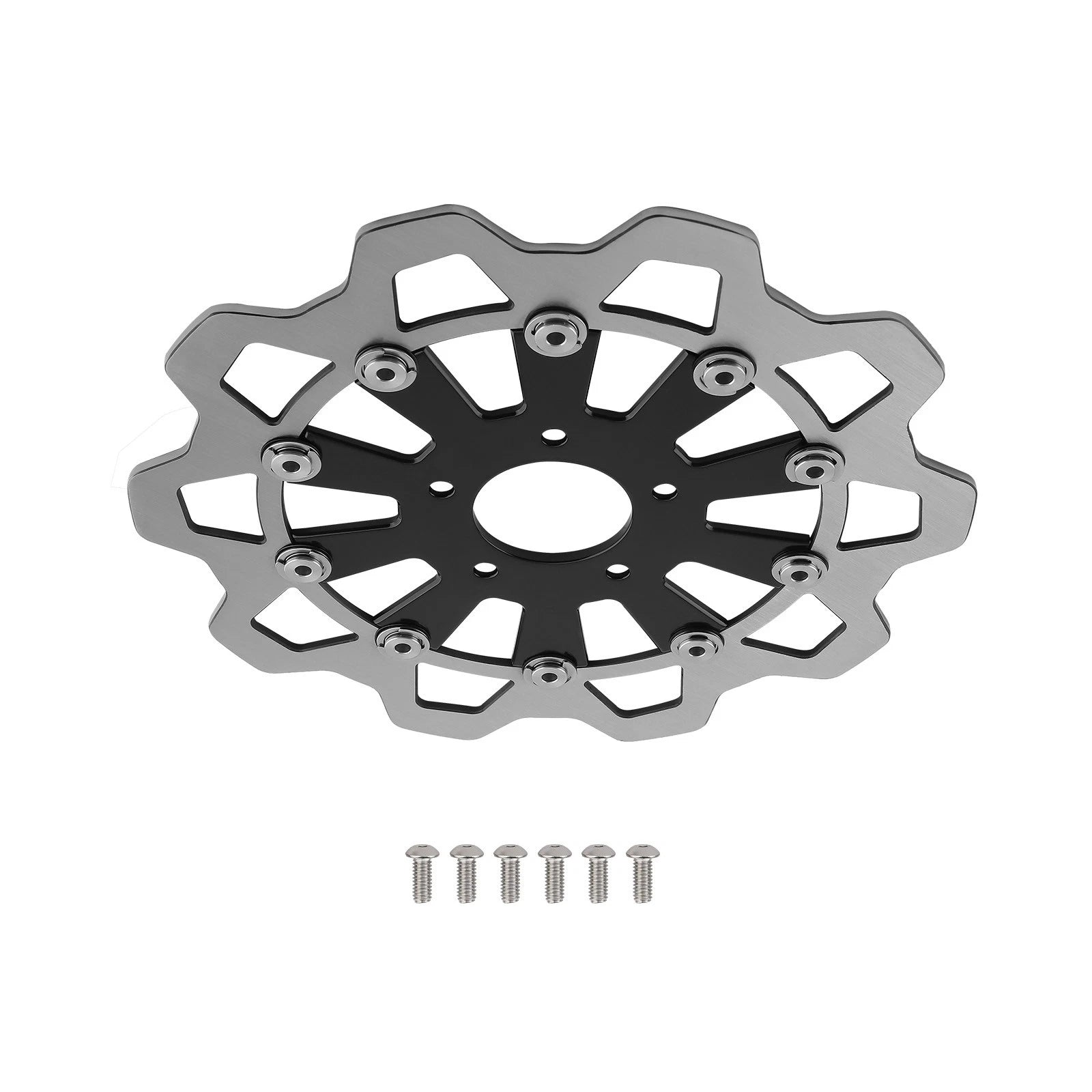 1PC Front Brake Rotor Disc for Harley-Davidson Touring (2008–2019) Black